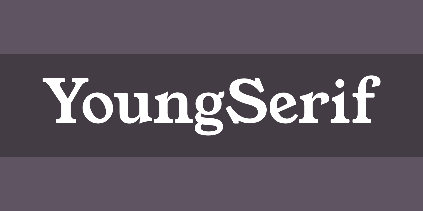 Ejemplo de fuente YoungSerif #1